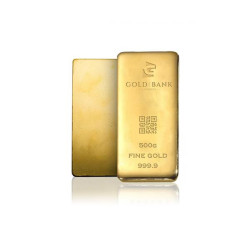 500 Gram Gold Bar Pure Gold 24Karat (999.9)