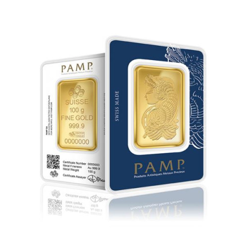 100 Gram Gold Bar Pure Gold 24K (999.9)