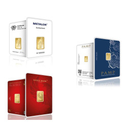 1 Gram Minted Gold Bar Pure Gold 24K (999.9)